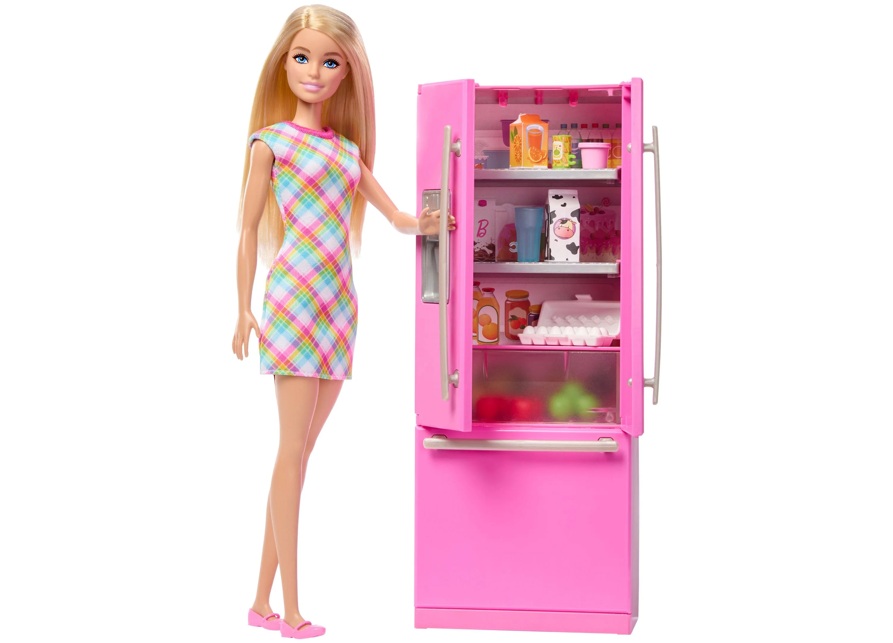 Barbie Deluxe Kitchen Playset with Doll - Blonde Bun - Image 3