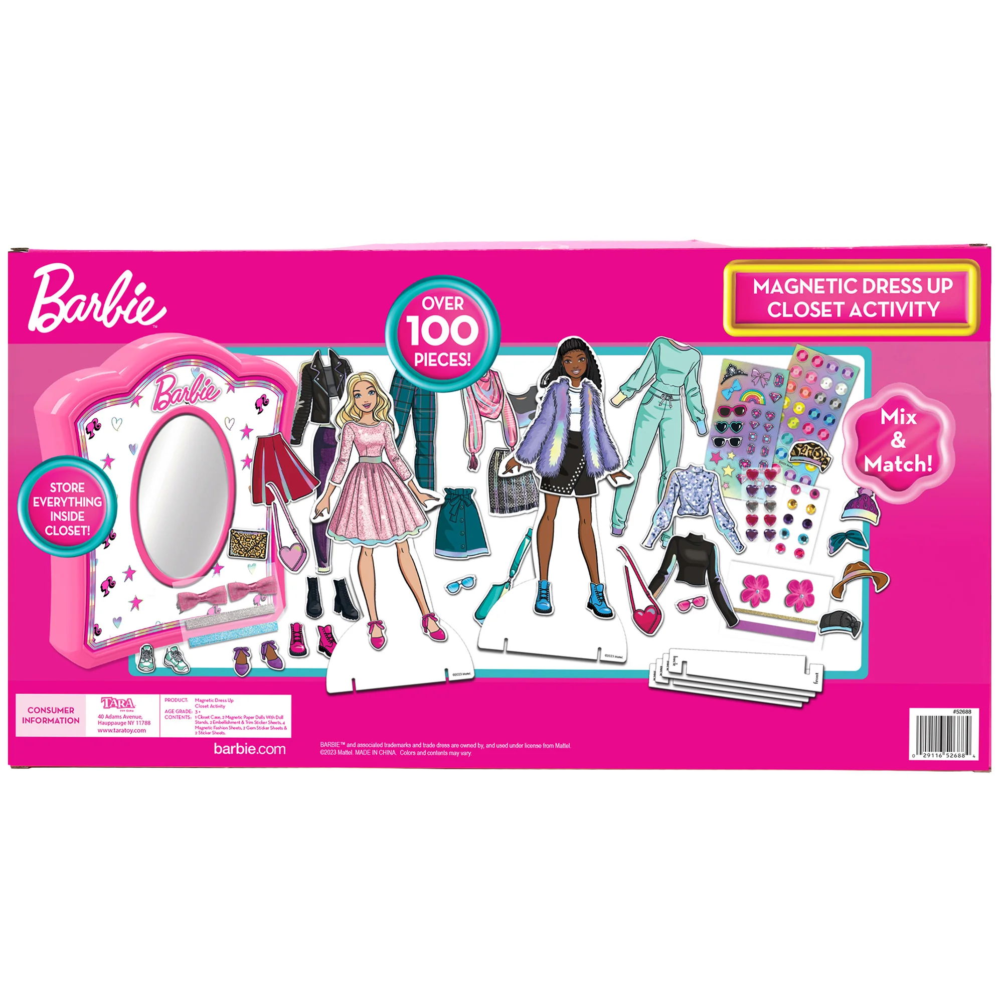 Barbie Magnetic Dress Up Closet Fashion Designer Playset - Image 2