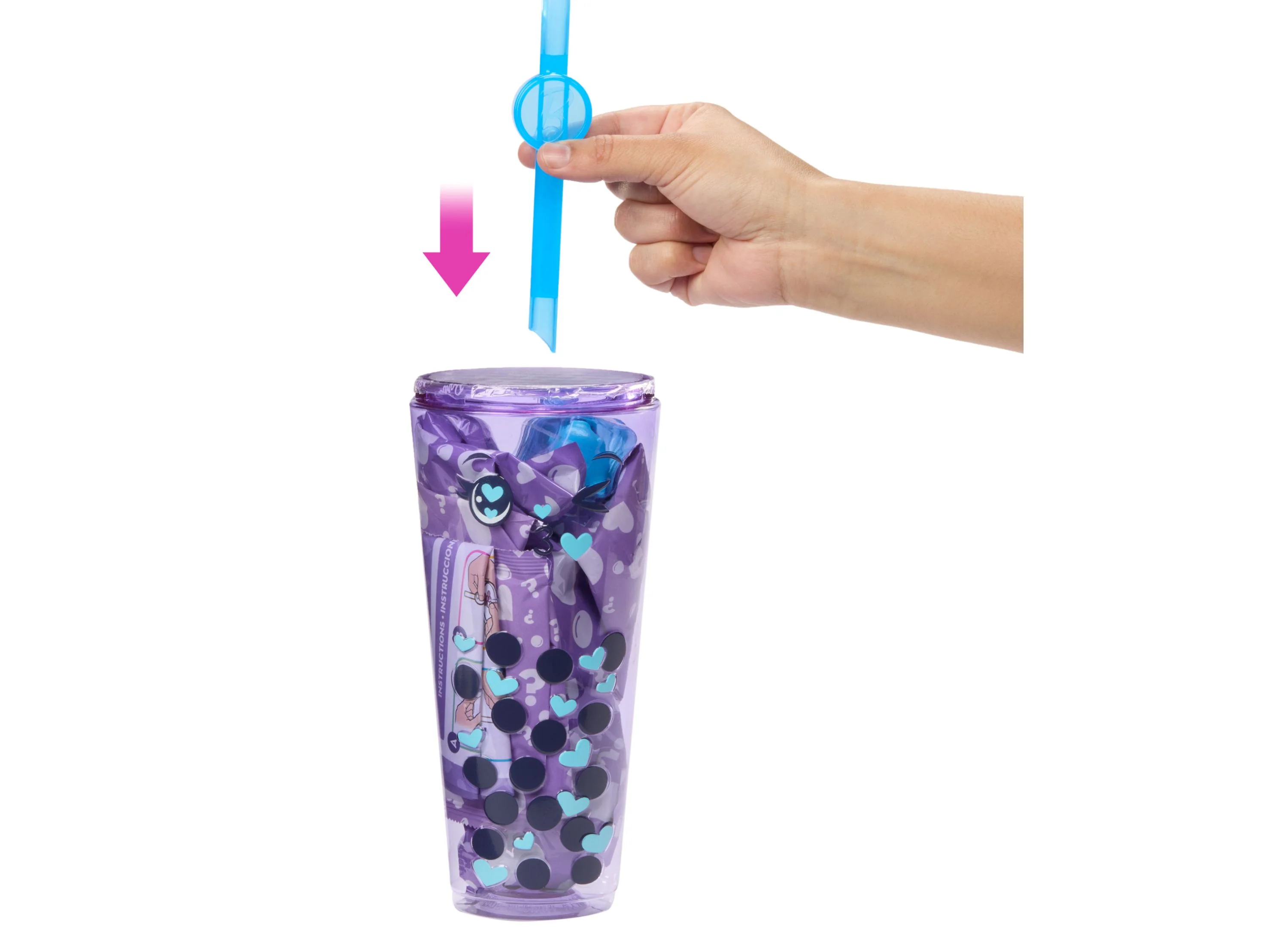 Barbie Pop Reveal Bubble Tea - Taro Milk Scented Series Doll & Accessories Set - Image 4