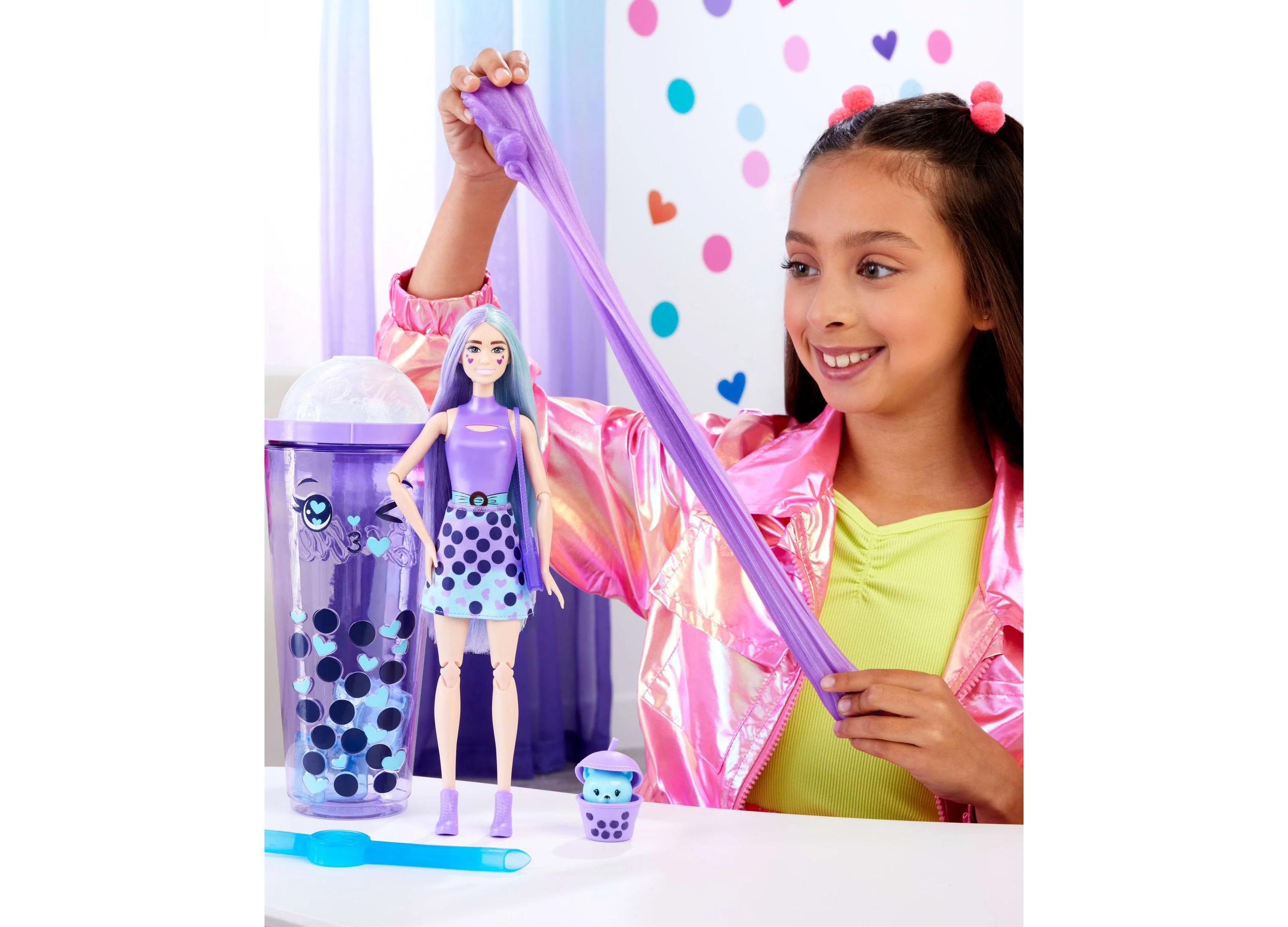 Barbie Pop Reveal Bubble Tea - Taro Milk Scented Series Doll & Accessories Set - Image 5