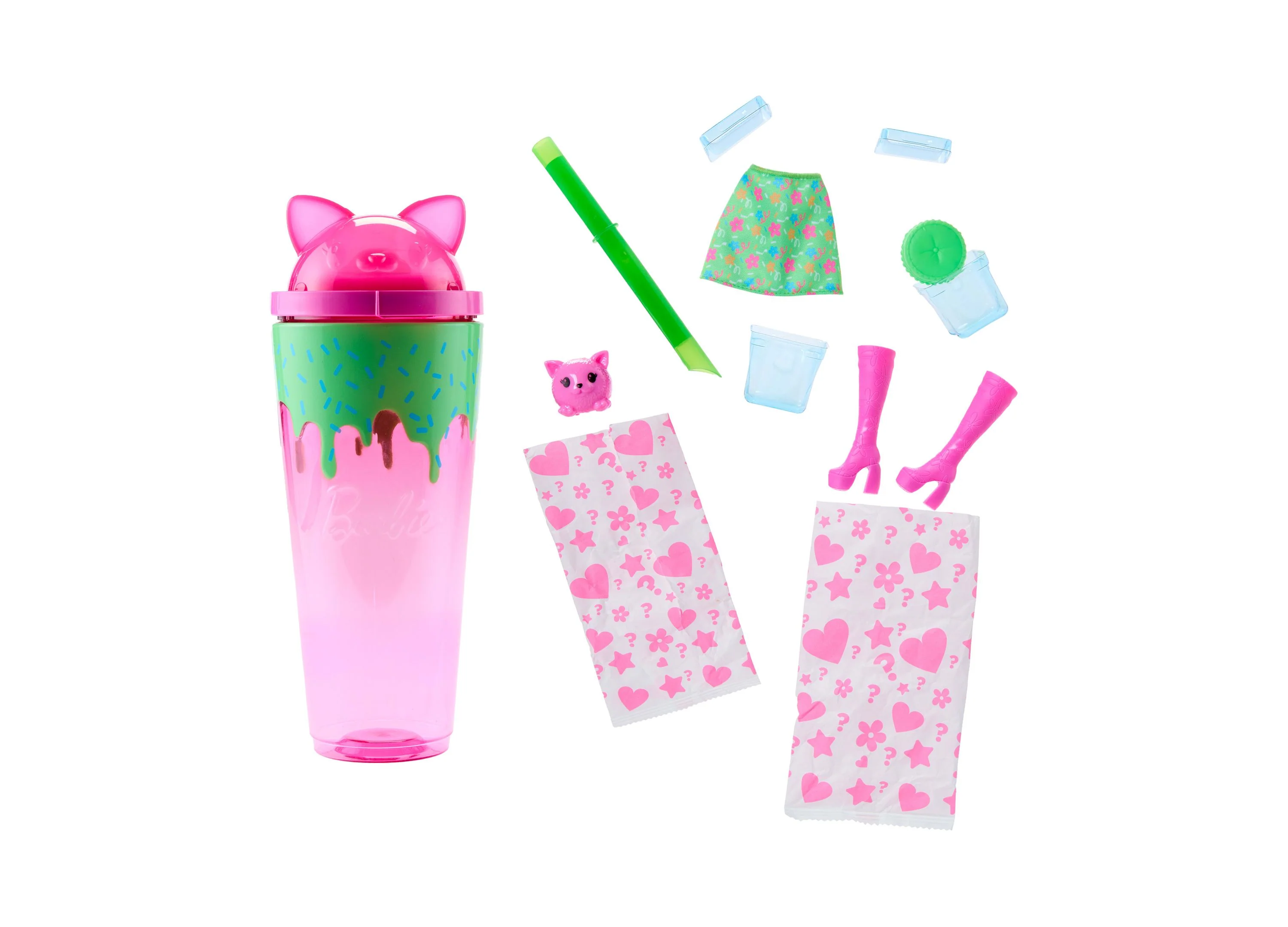 Barbie Pop Reveal Shakes Series - Cute Kitten Fashion Doll with Accessories - Image 3