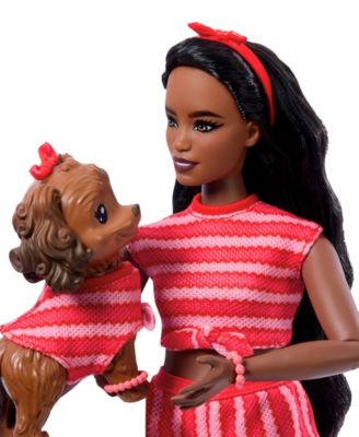 Barbie Twinning Looks Fashion Doll with Pet Dog - Blonde Hair - Image 2