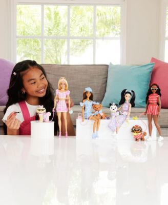Barbie Twinning Looks Fashion Doll with Pet Dog - Matching Outfits - Image 2