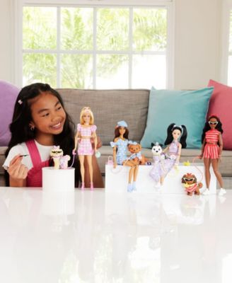 Barbie Twinning Looks Fashion Doll with Pet Dog - Blonde Hair - Image 5