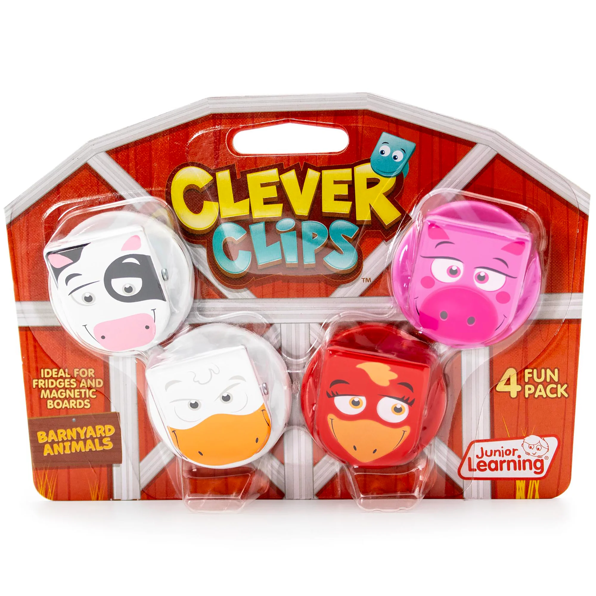 Barnyard Clever Clips Strong Magnetic Clips With Farm Animals