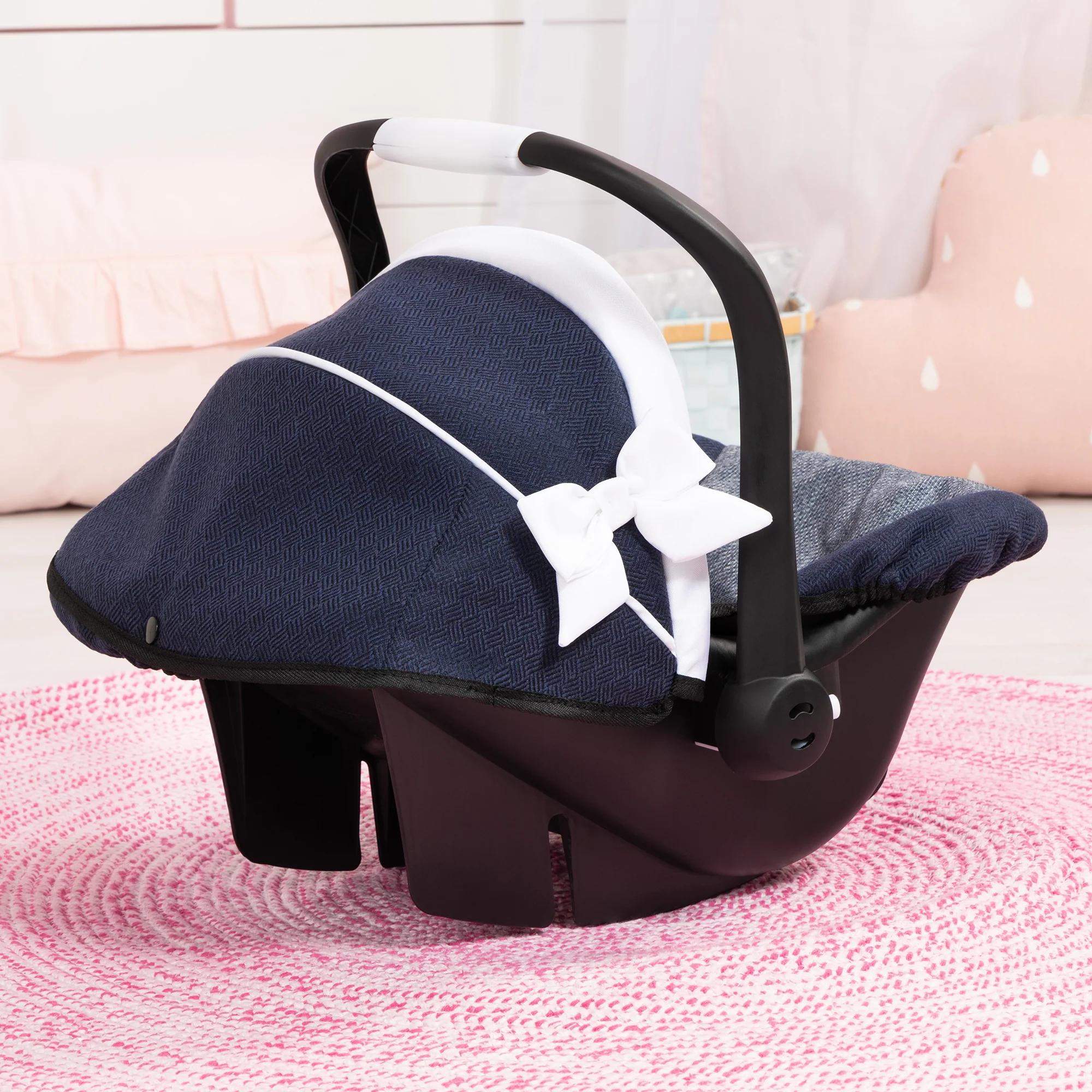 Bayer Design Deluxe Doll Car Seat with Sunshade, Up to 18" Dolls - Image 2