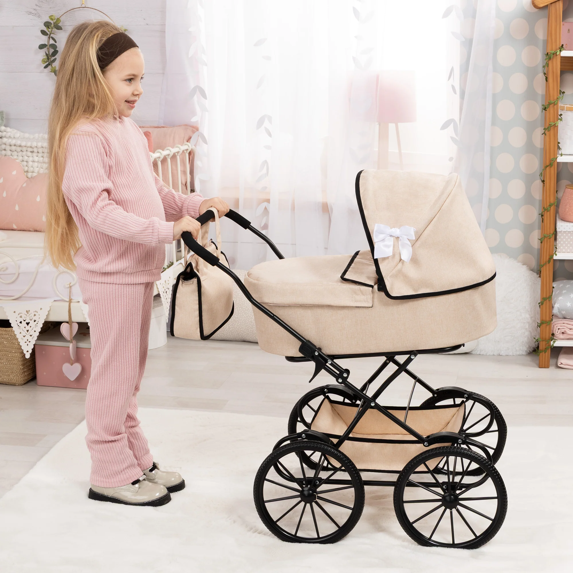 Bayer Design Classic Doll Pram For Dolls Up To 18 Inches - Image 2