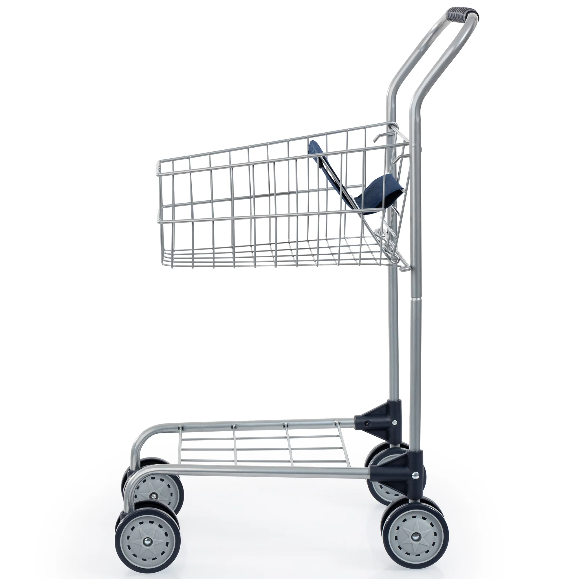 Bayer Design Grocery Shopping Cart - Toddler Pretend Play Toy, Grey & Blue - Image 5