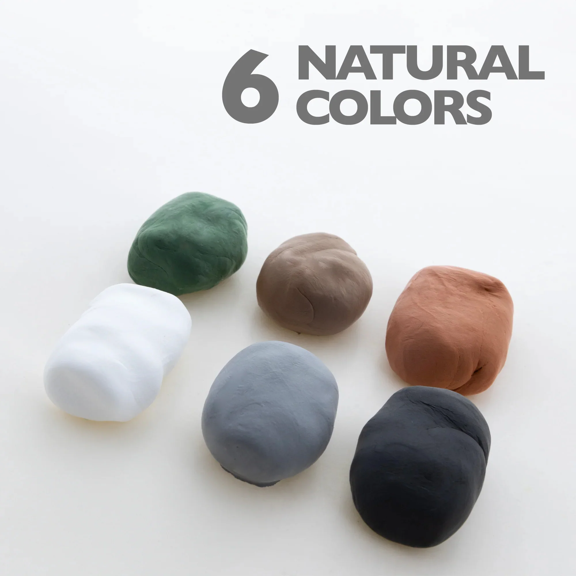 BAZIC Natural Earth Tones Air Dry Modeling Clay Set - 0.5 oz, 24 Packs - Image 3