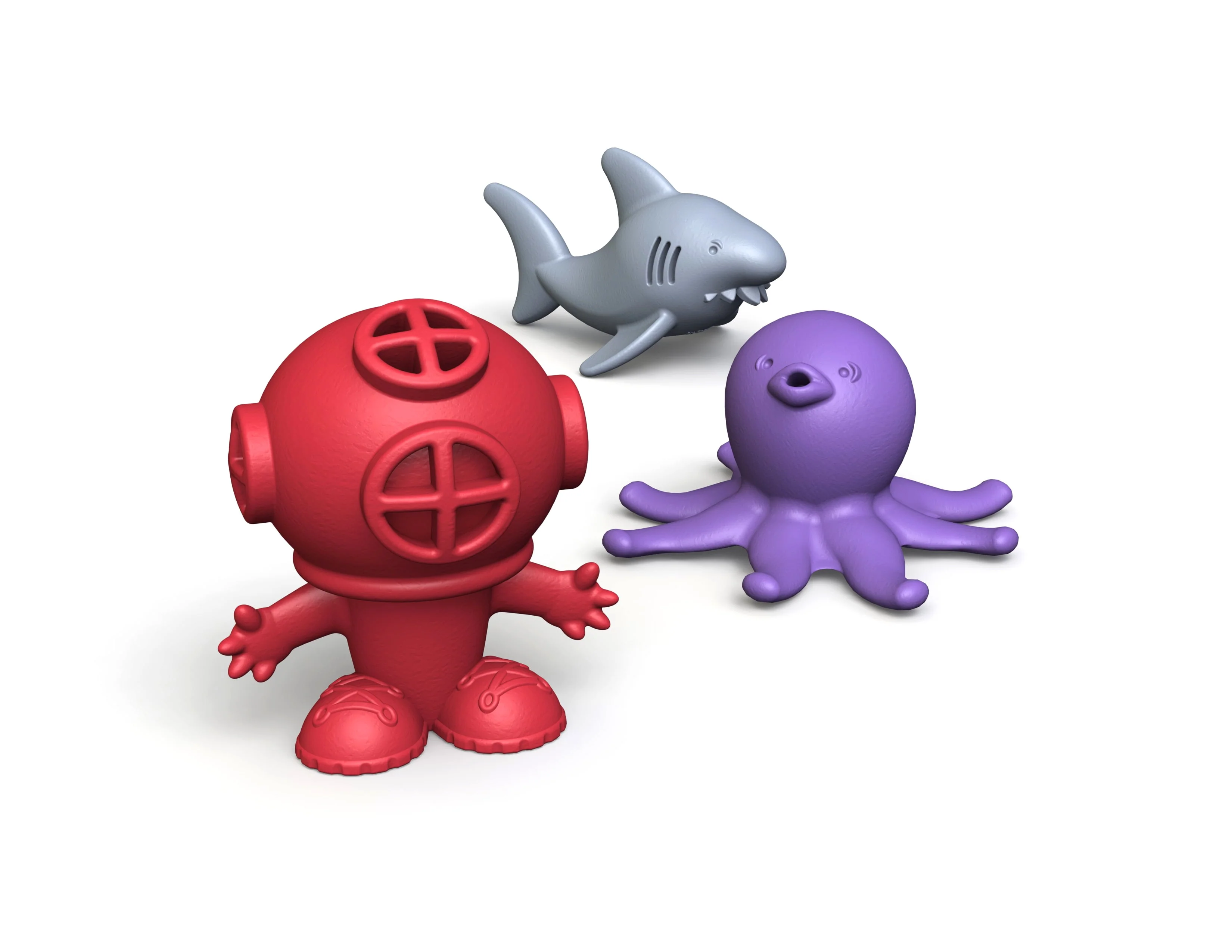 Begin Again Toys Dunk & Dive Bath Characters Set