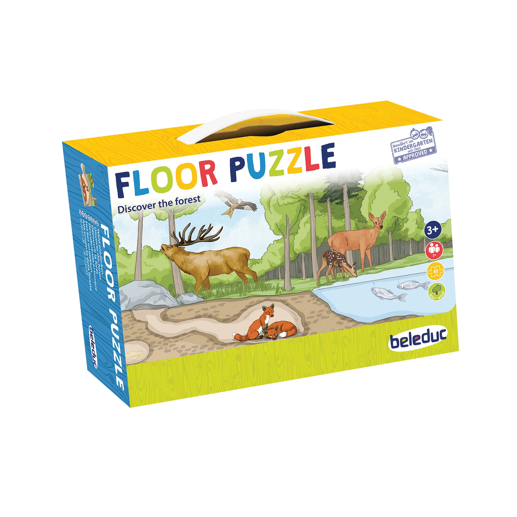 Beleduc Enchanted Forest 40pc Floor Puzzle - Discover the Forest - Image 2