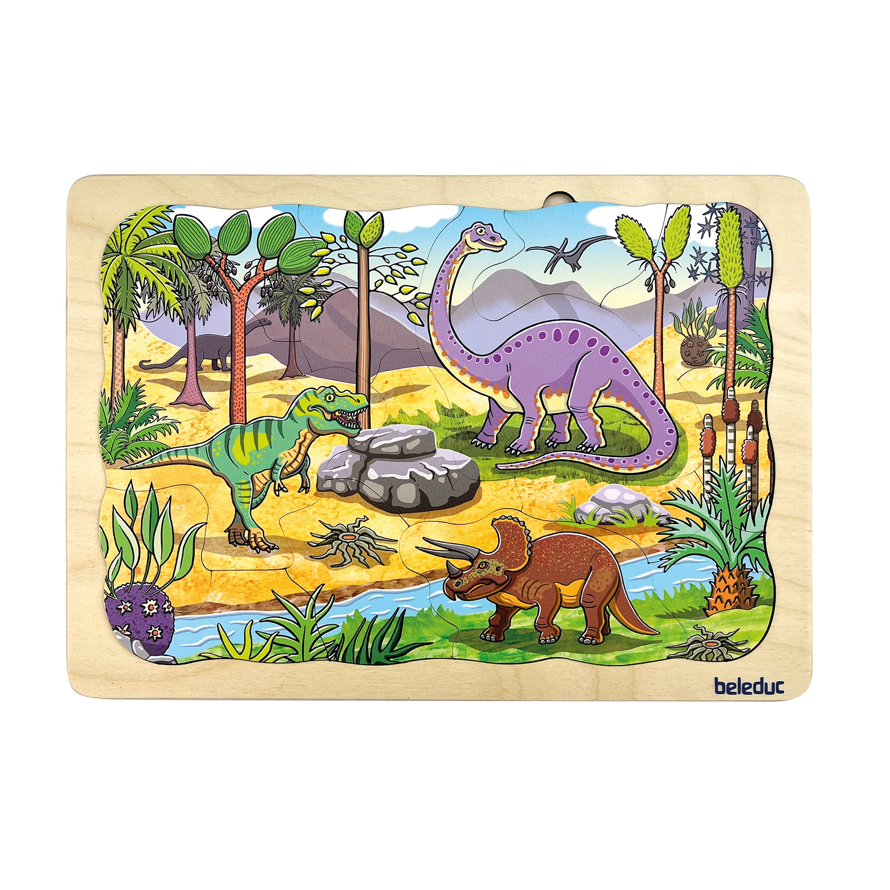 Beleduc Dino Layer Puzzle - Journey to Prehistoric Playtimes - Image 2
