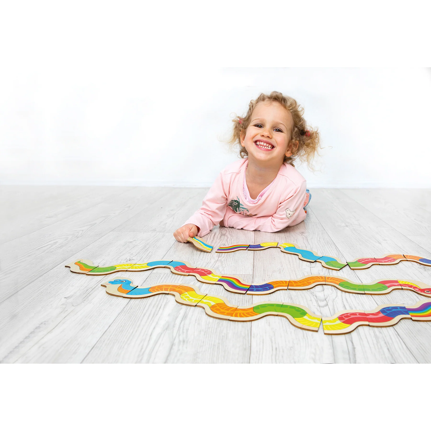 Beleduc Mamba Zamba Colorful Snake Domino Game - Image 4