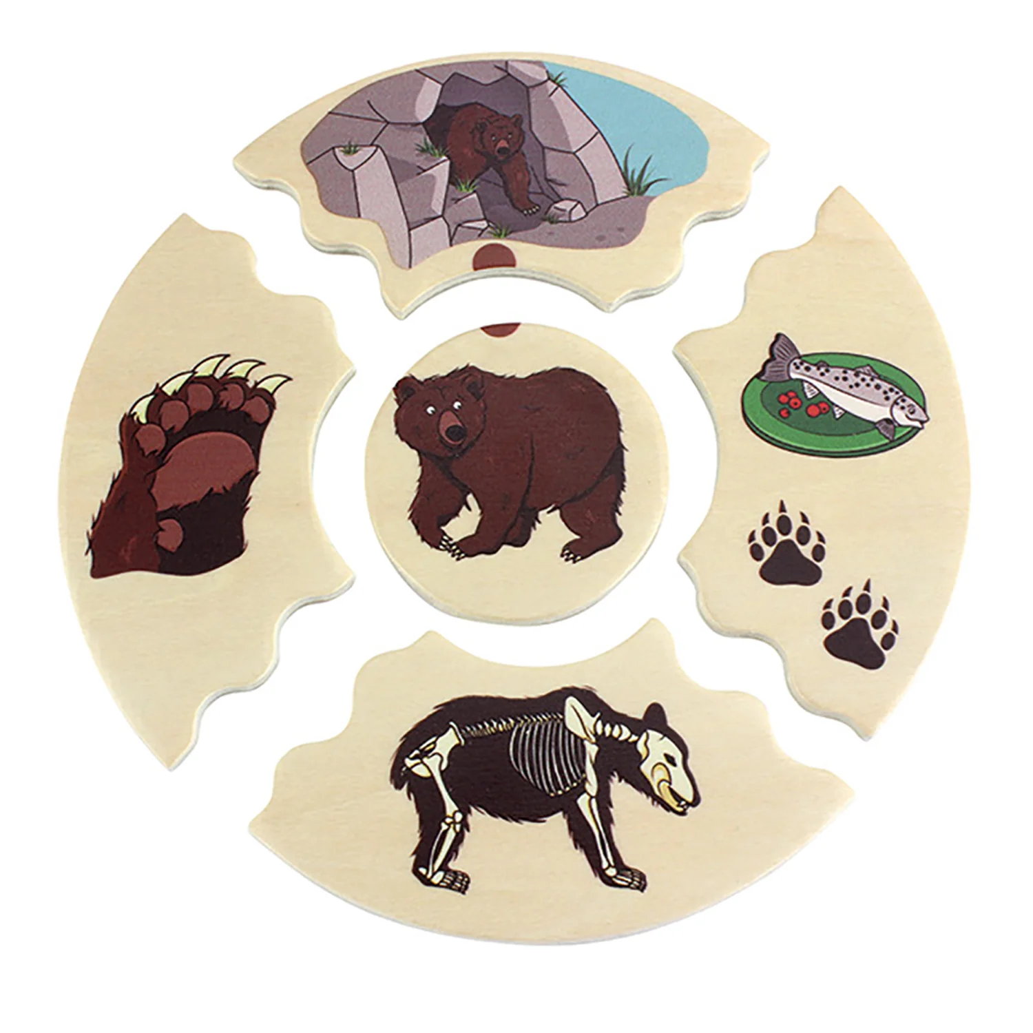 Beleduc Nawito Animal Kingdom Exploration Wooden Puzzle - 45 pc - Image 2