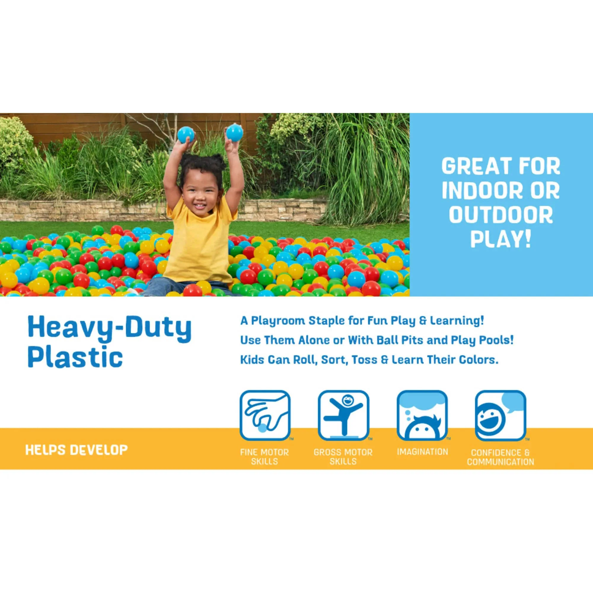 Bestway Splash & Play – 250 Colorful Toy Balls Set for Pits, Pools & Playtime Fun - Image 4