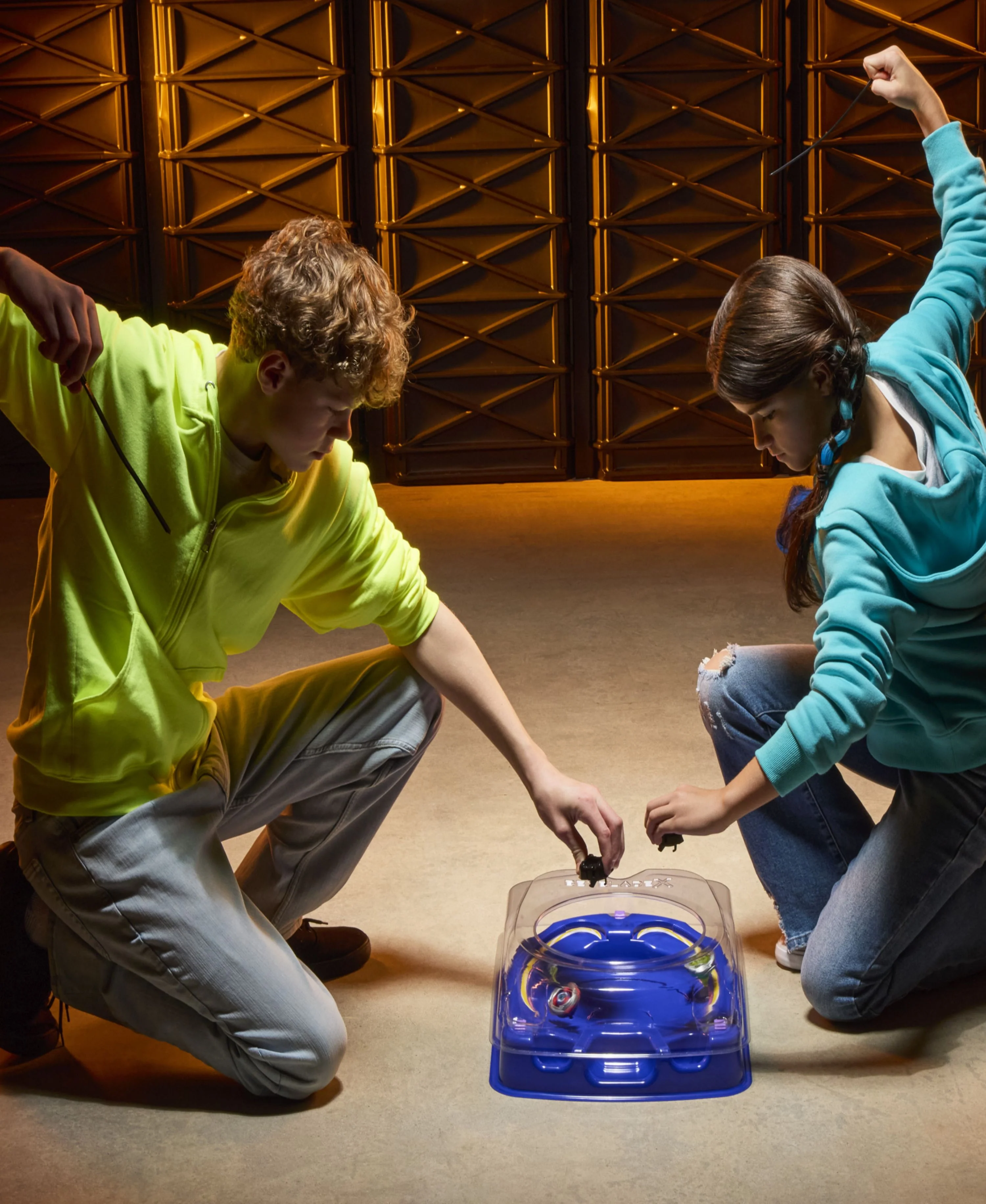 Beyblade X Drop Attack Battle Set with X-Celerator Rail - Image 3