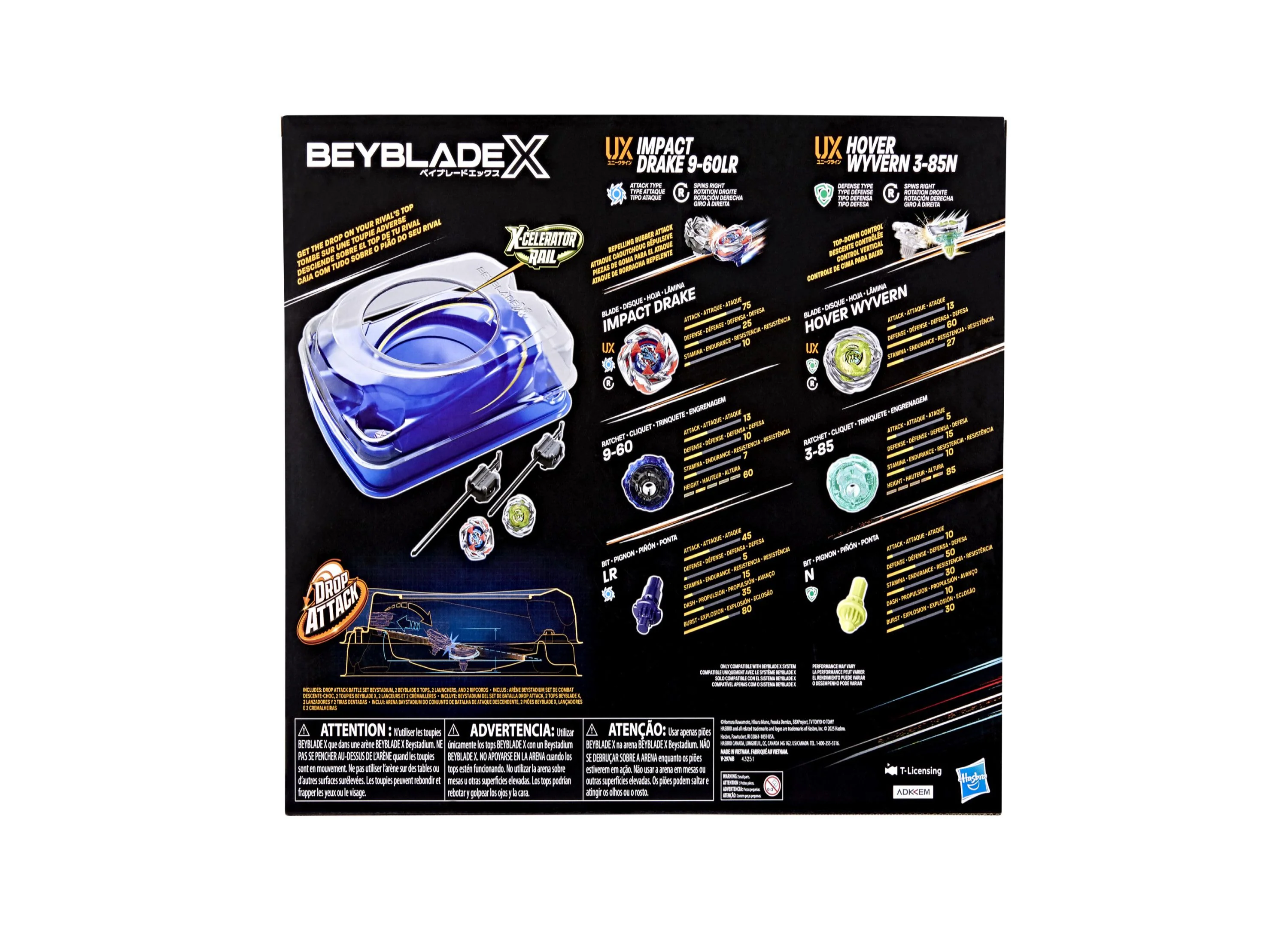 Beyblade X Drop Attack Battle Set with X-Celerator Rail - Image 5