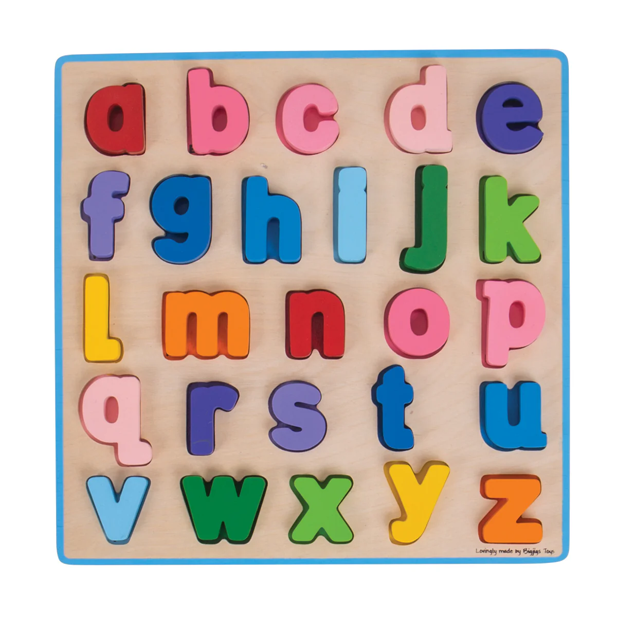 Bigjigs Toys Alphabet Adventure - Colorful Lowercase Chunky Puzzle - Image 3