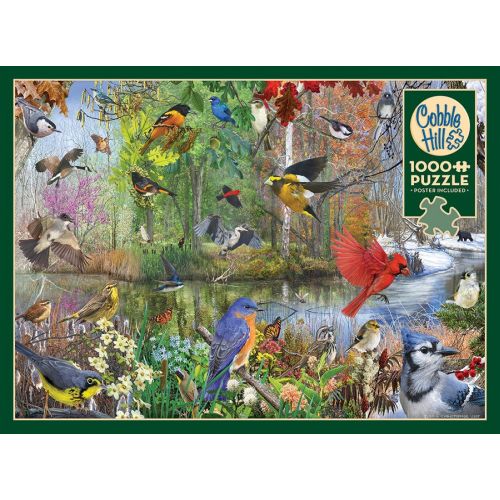 Cobble Hill Bird of the Season 1000pc Jigsaw Puzzle - Image 2