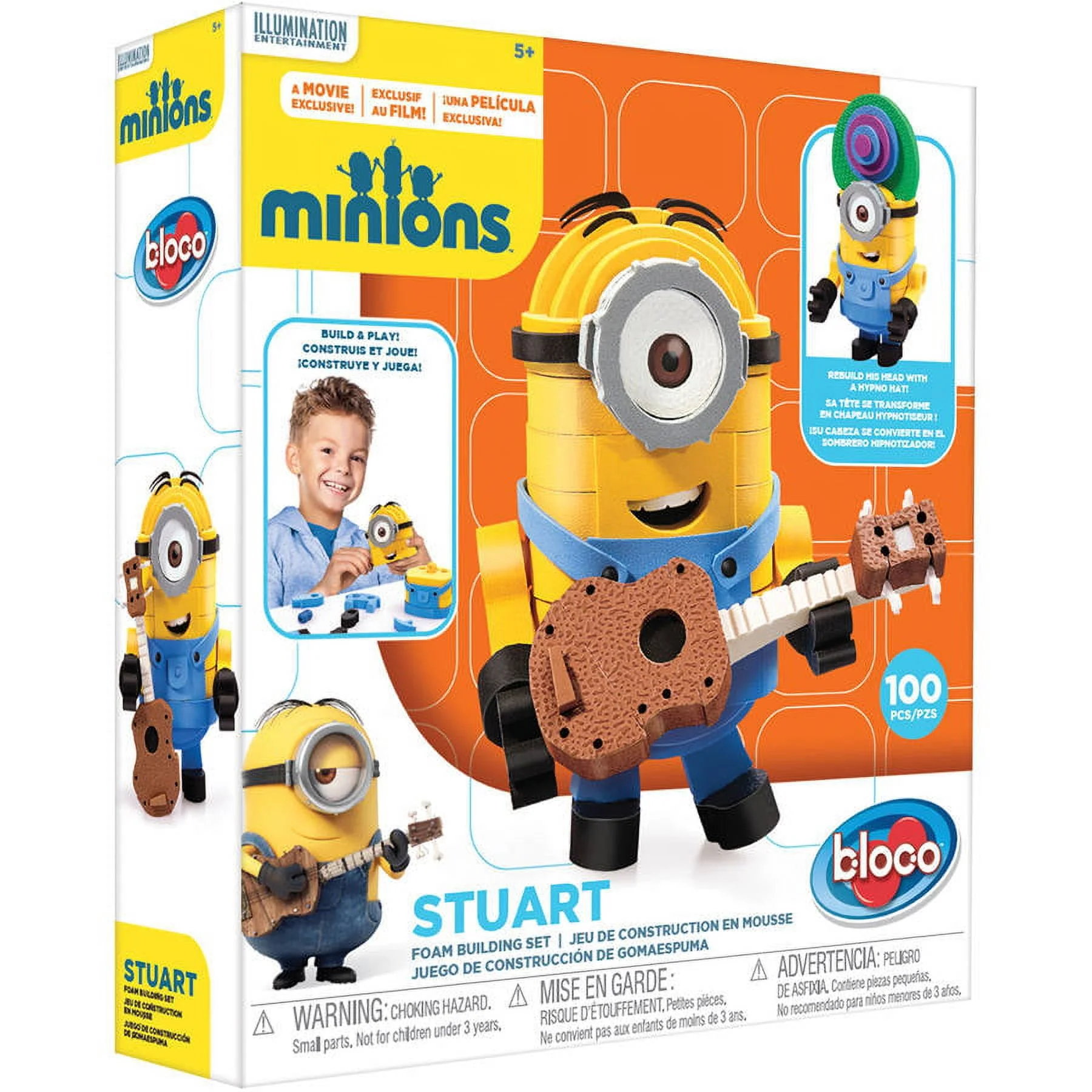 Bloco Toys Bloco 100-Piece Minion Stuart Building Set
