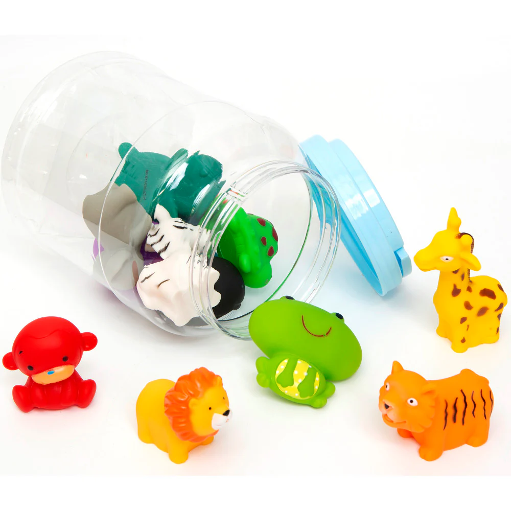 Boley Splash Zoo Safari: 12-Piece Bath Toy Bucket Set - Image 2