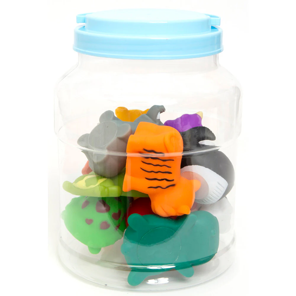 Boley Splash Zoo Safari: 12-Piece Bath Toy Bucket Set - Image 3
