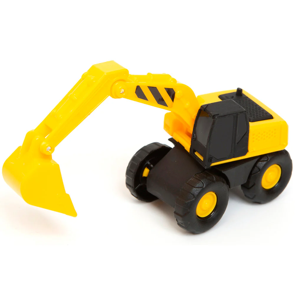 Boley Mini Construction Fleet - 5pk Yellow & Black, Detailed Toy Vehicles Playset - Image 5