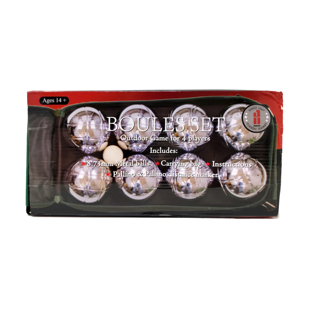 John N. Hansen Co. Deluxe Boules Bocce Ball Set with Carrying Case - Image 2