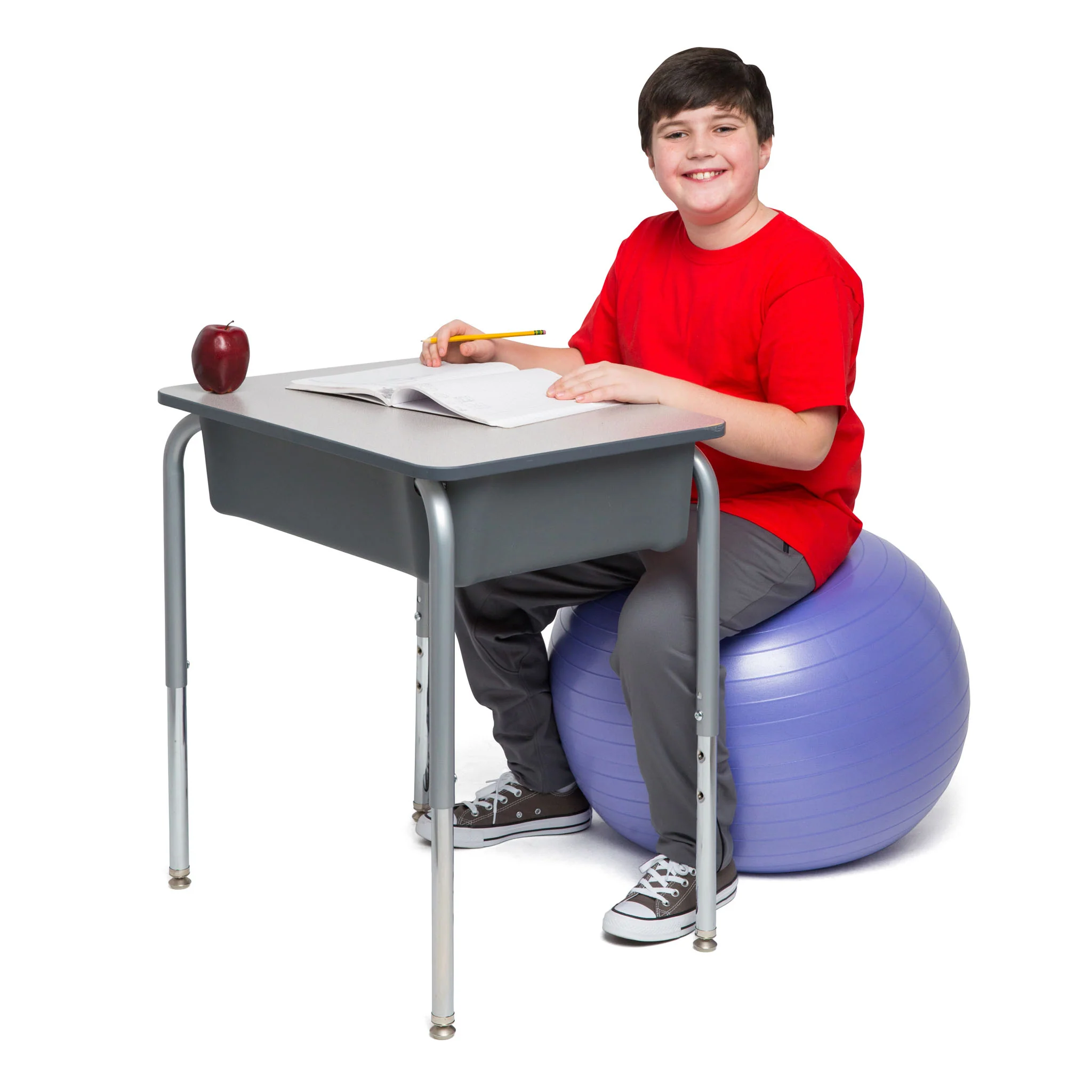 Bouncyband® Balance Ball, 55cm, Purple - Focus & Fitness Enhancer - Image 8