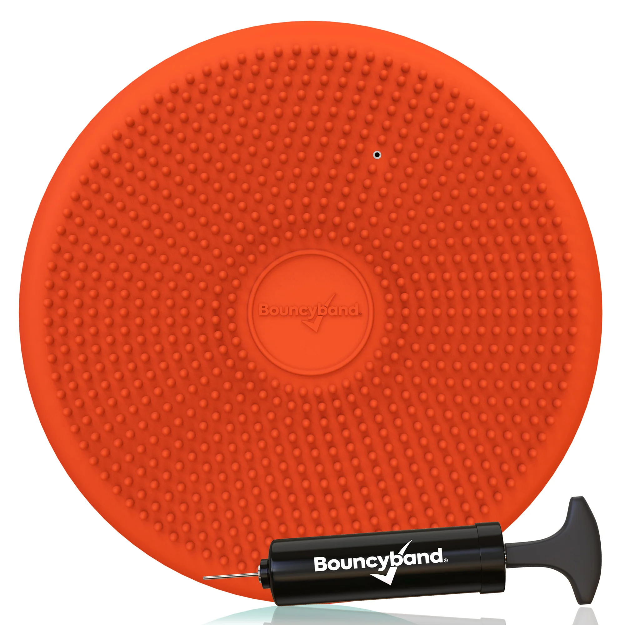 Bouncyband Big Wiggle Seat Sensory Cushion - Vibrant Orange - Image 3