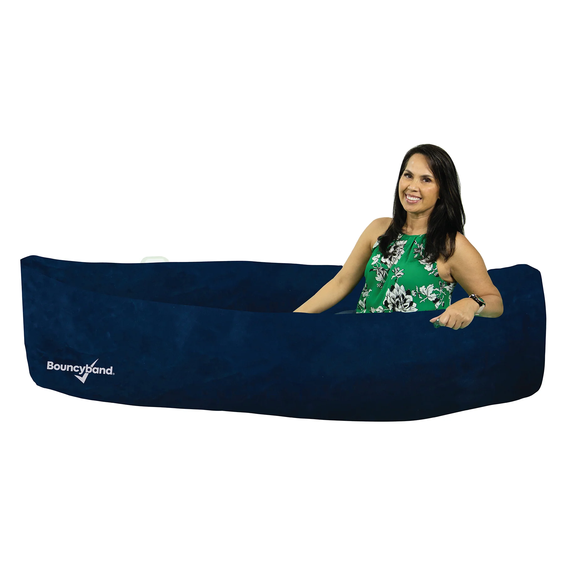 Bouncyband Comfy Peapod Inflatable Sensory Pod, 80" Blue - Fun & Relaxing - Image 3