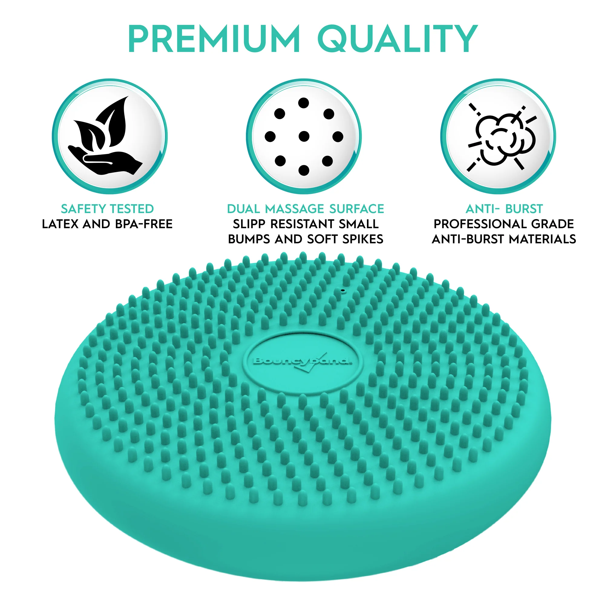 Bouncyband Little Wiggle Seat Sensory Cushion, Mint - Calming Movement for Kids - Image 5
