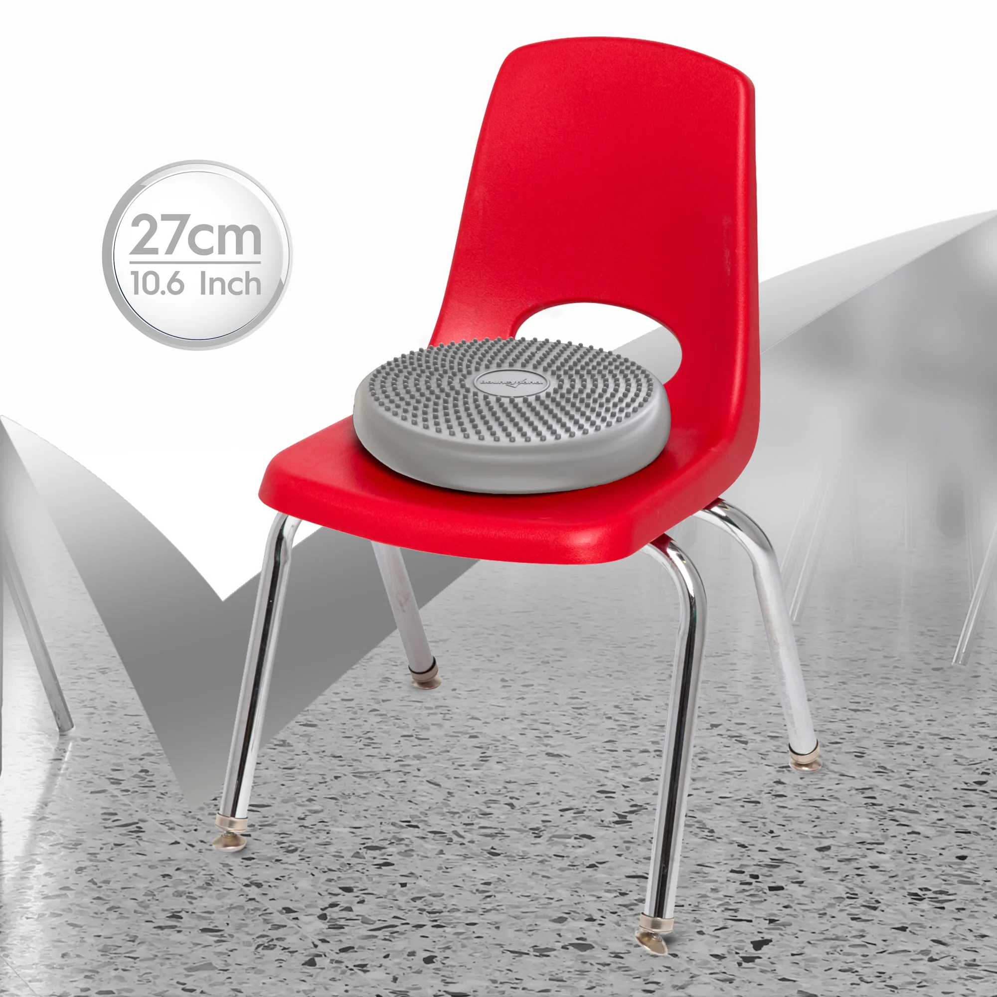 Bouncyband Little Wiggle Sensory Seat Cushion, Silver - Image 9