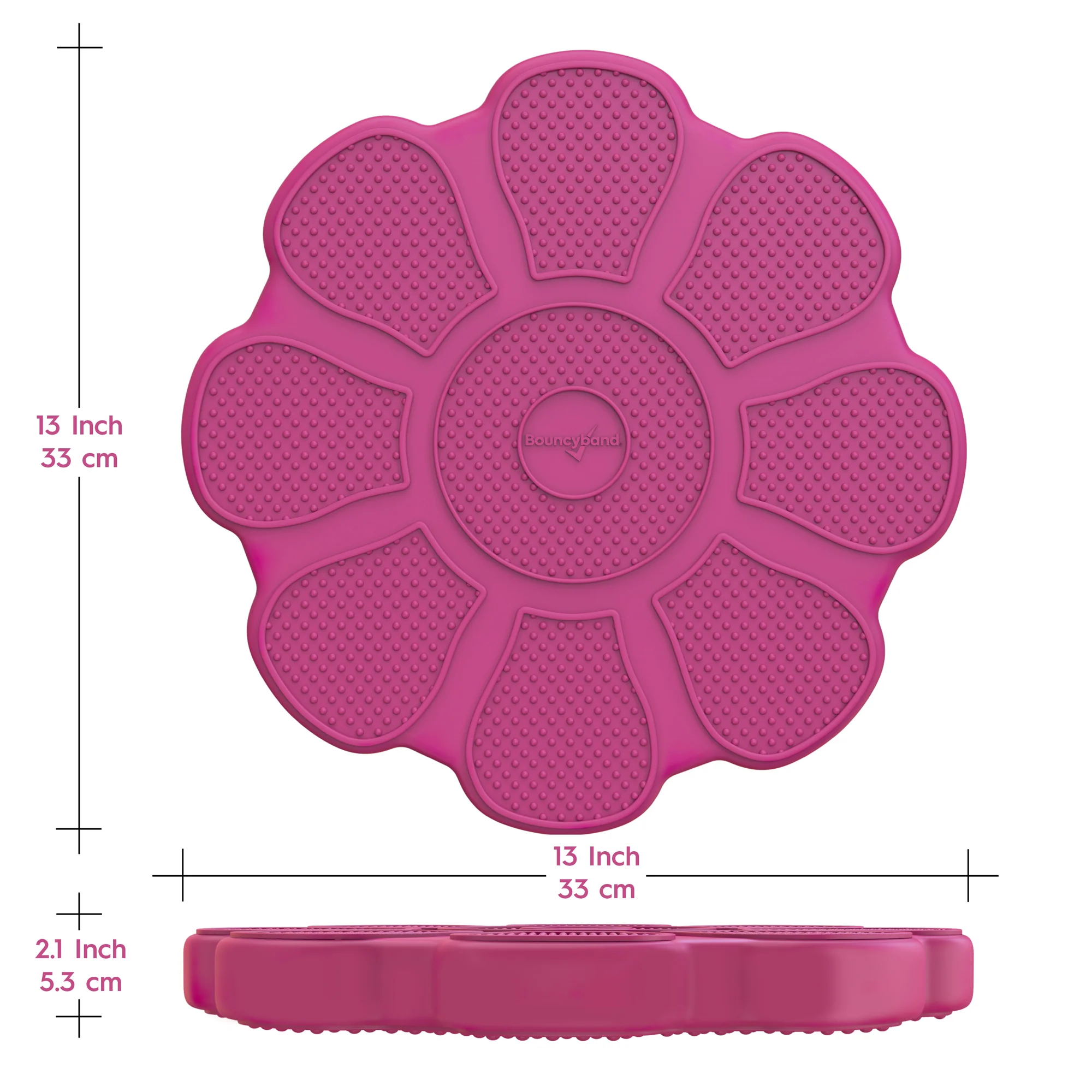 Bouncyband Wiggle Seat Cushary Cushion, Rose Flower - Image 3