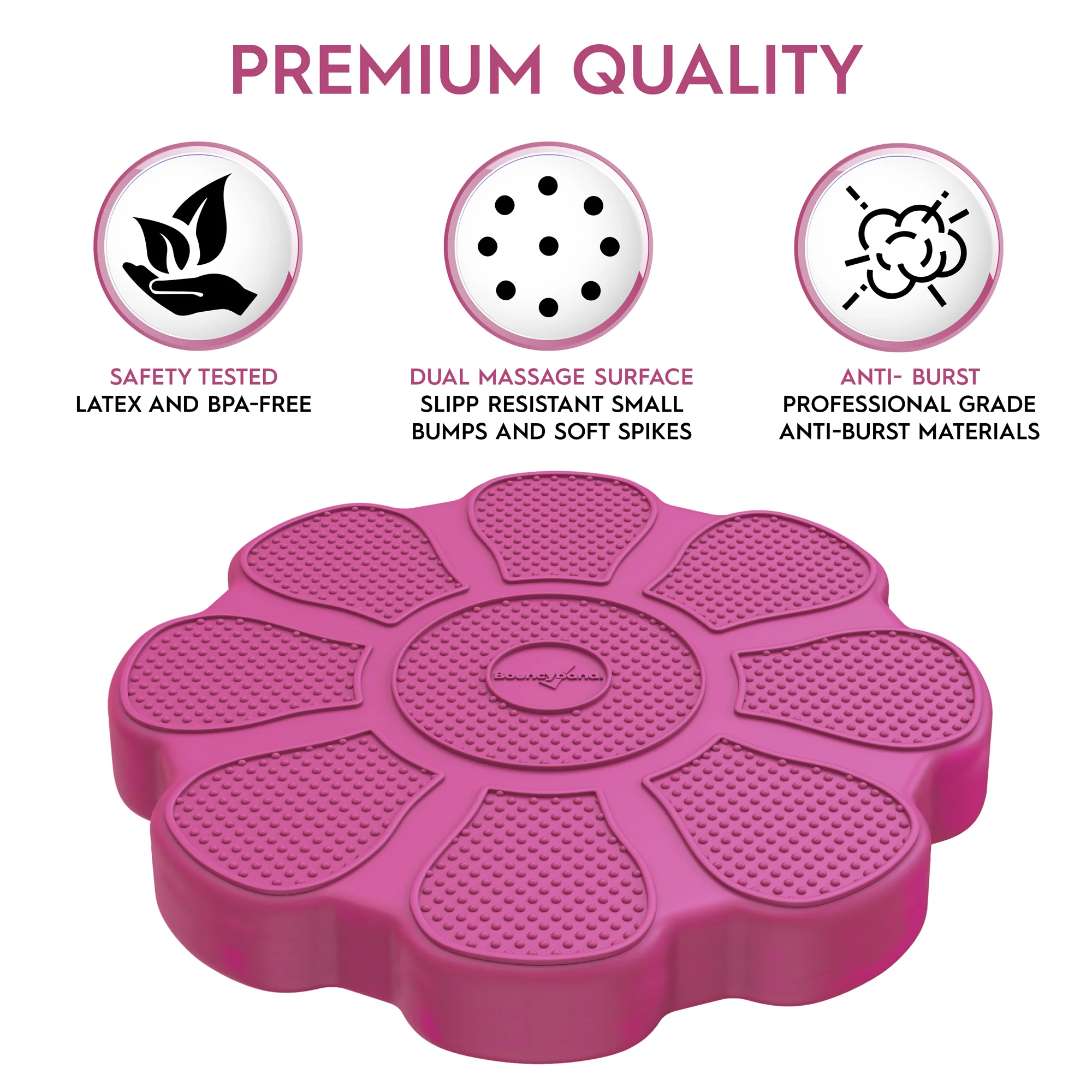 Bouncyband Wiggle Seat Cushary Cushion, Rose Flower - Image 4