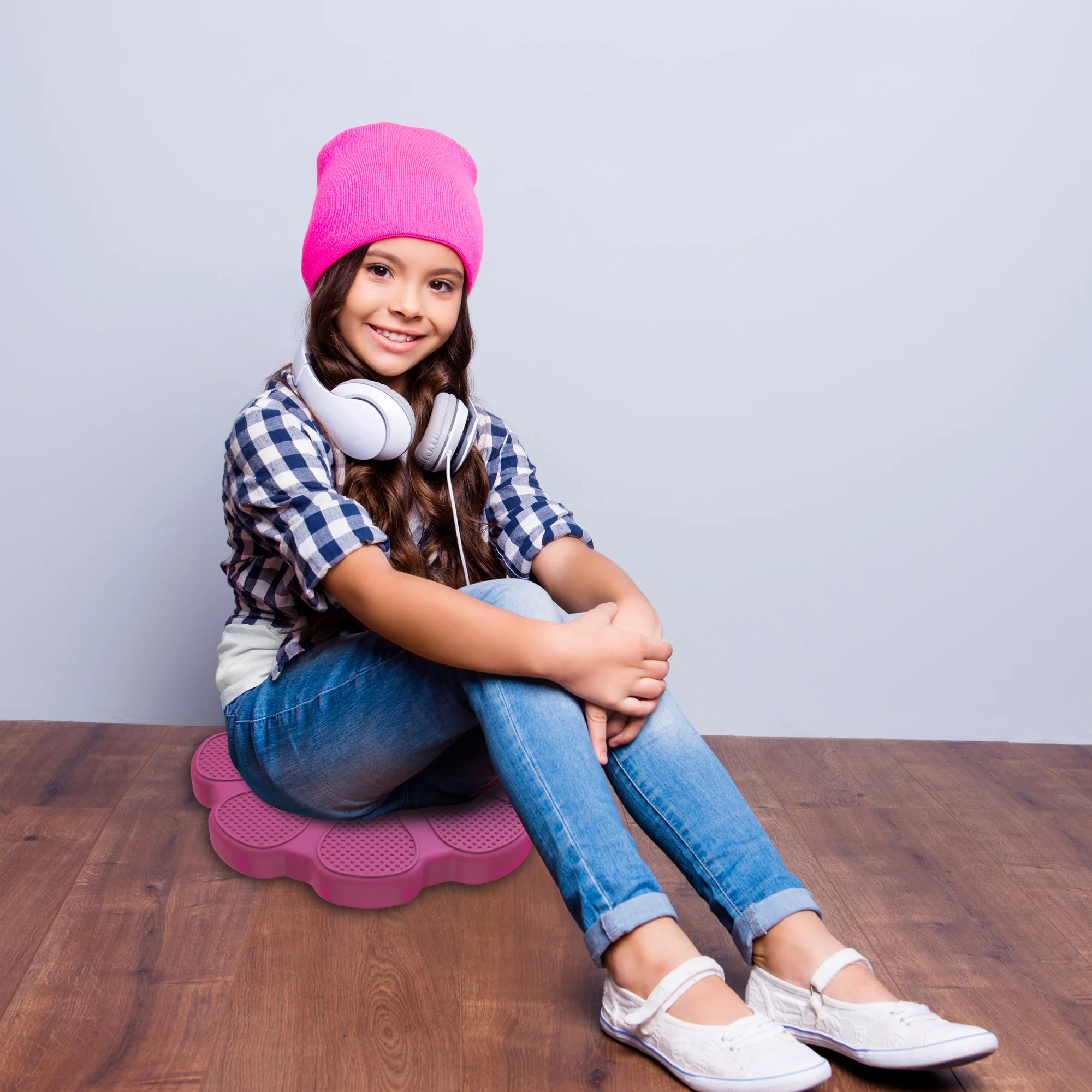 Bouncyband Wiggle Seat Cushary Cushion, Rose Flower - Image 6
