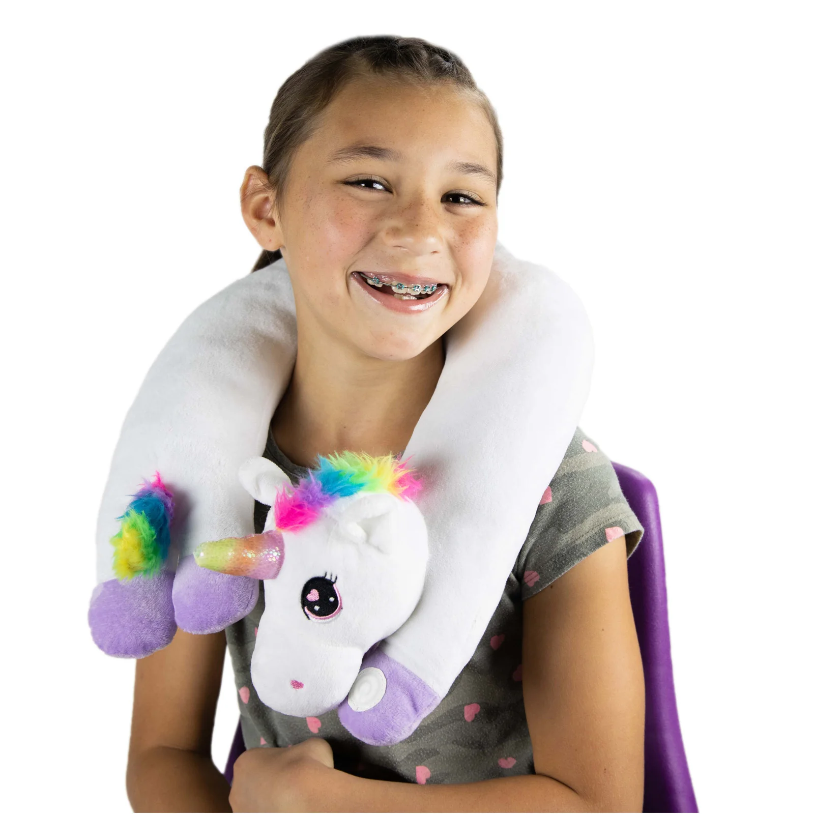 Bouncyband Unicorn Sensory Vibrating Neck Pillow - Image 3