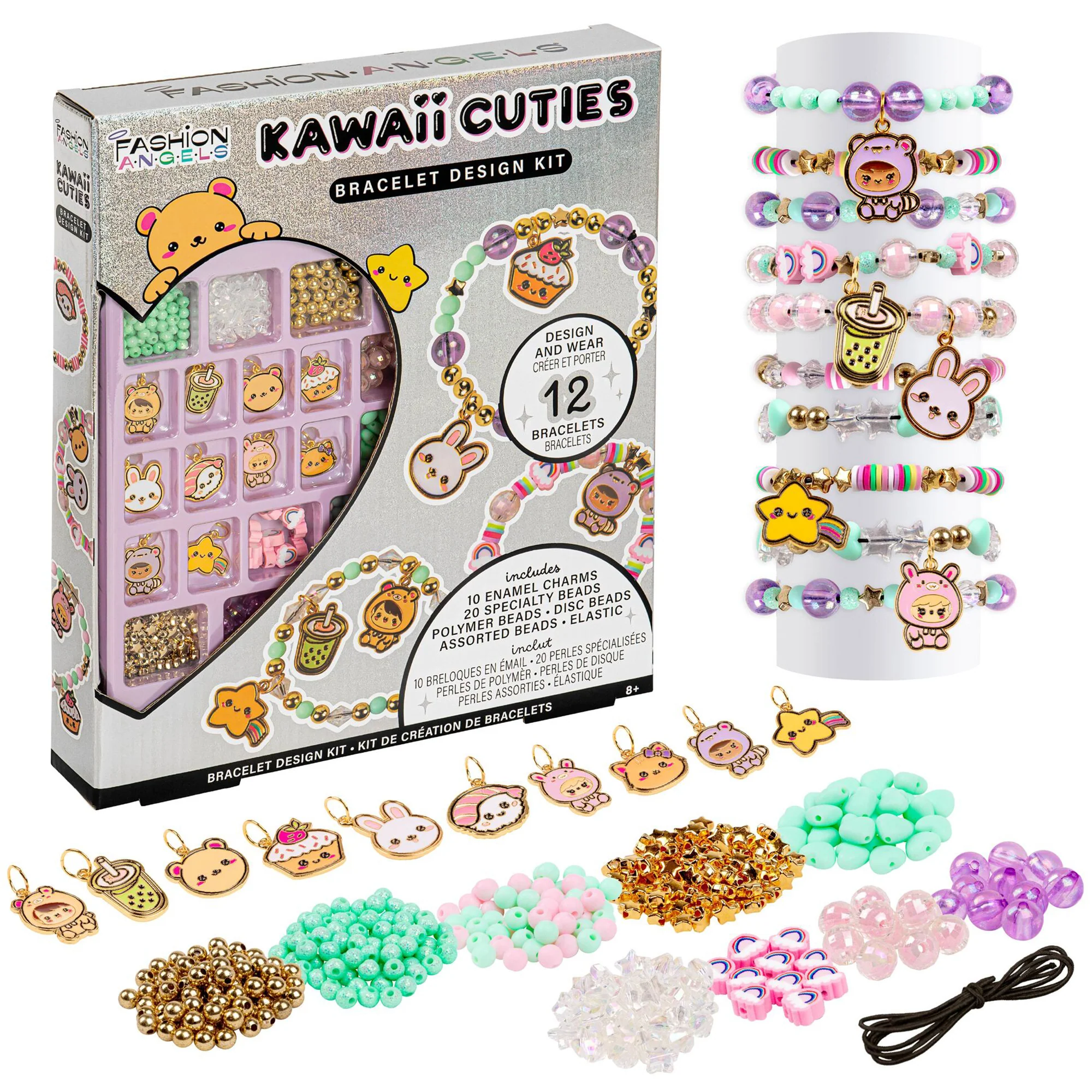 Fashion Angels Kawaii Cuties Bracelet Design Kit With 10 Charms