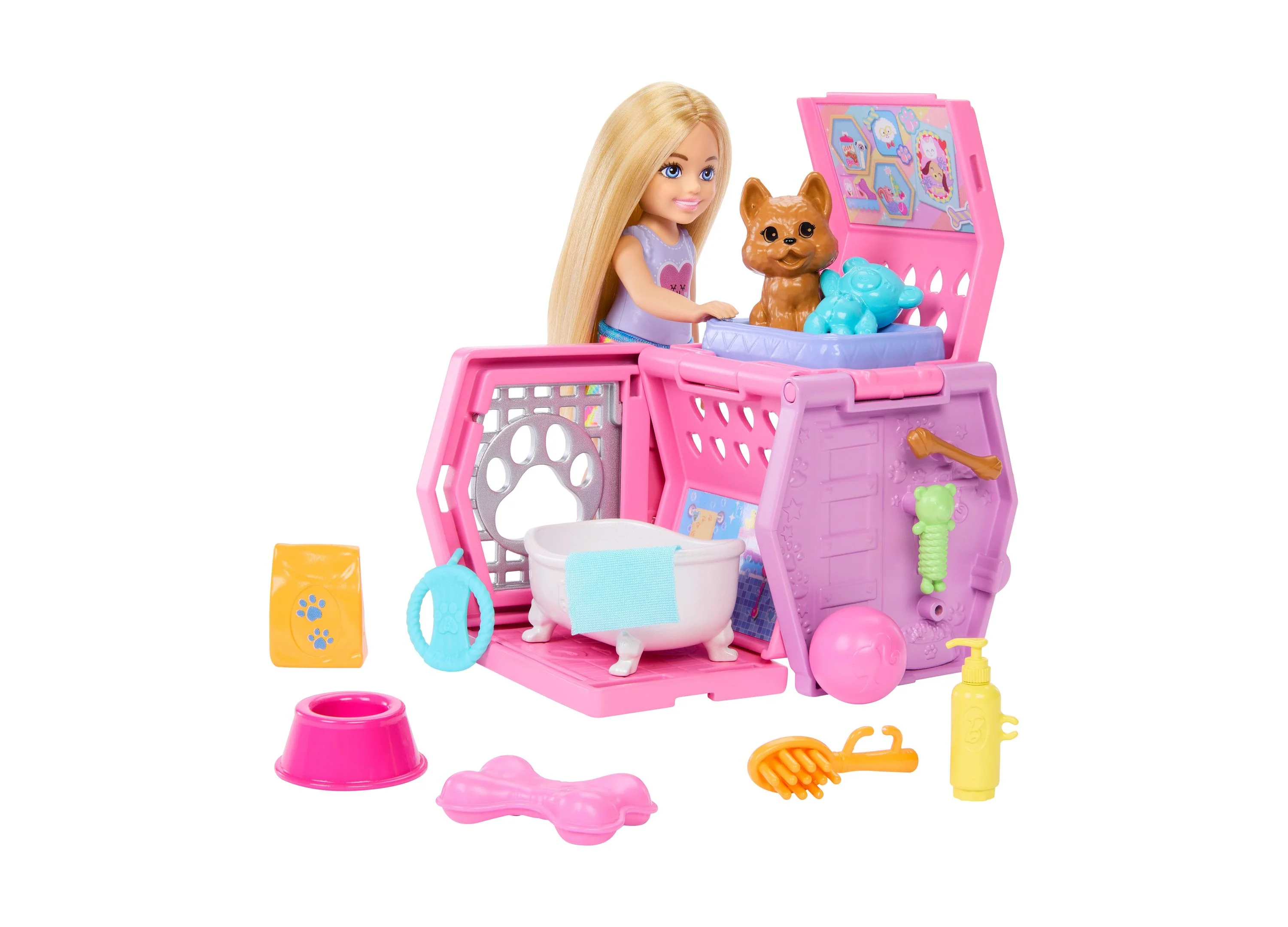 Barbie Chelsea Puppy Playset with Transformative Carrier and Doll - Image 3