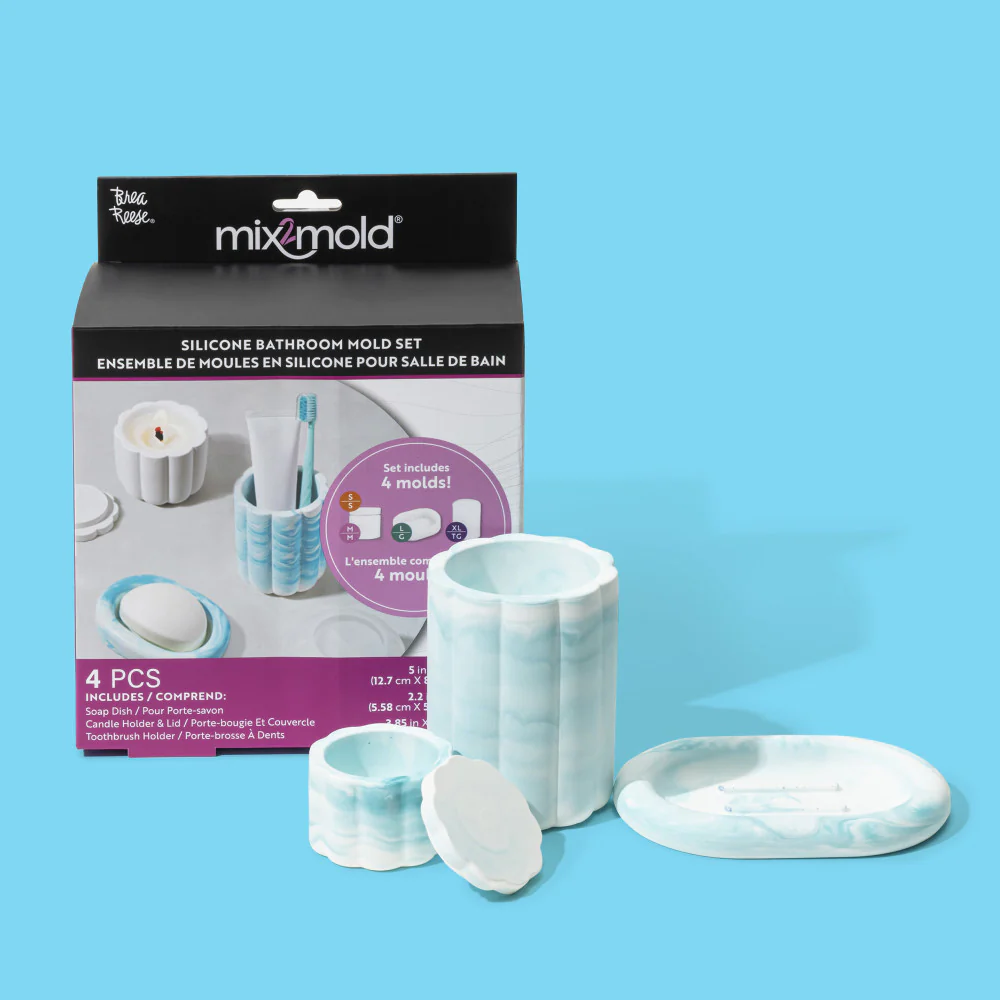 Brea Reese Mix2Mold Designer Bathroom Molds Set - 4pc - Image 4