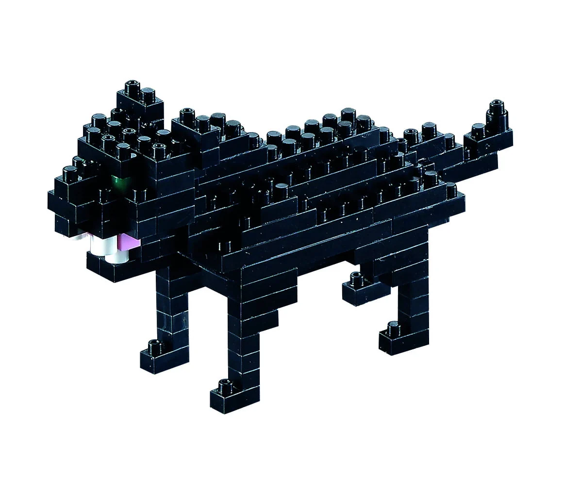 Brixies 107-Piece Black Panther 3D Nano Micro Building Kit
