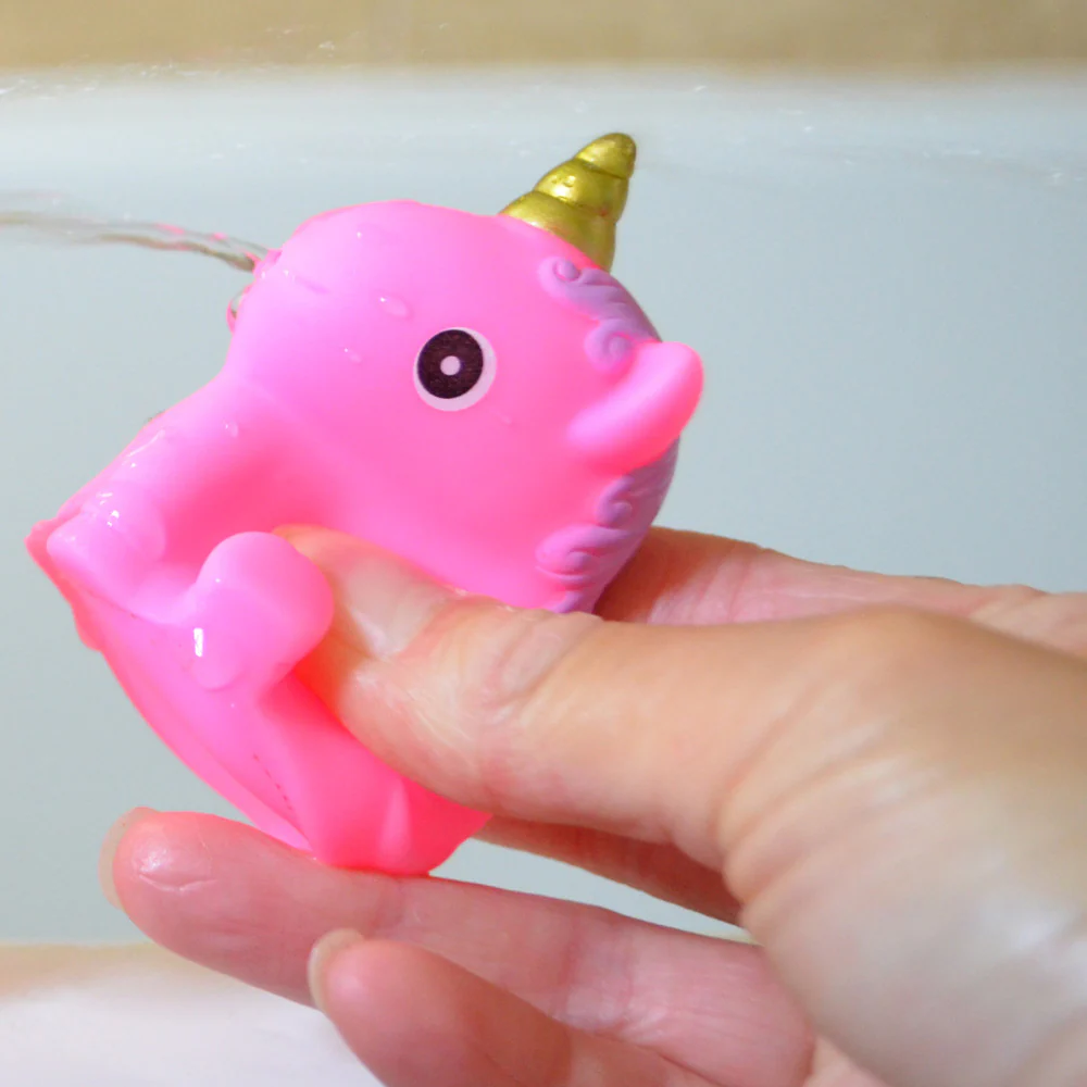 Buddy & Barney Unicorn Bath Time Fun - 3 Piece Light-Up Toy Set - Image 6