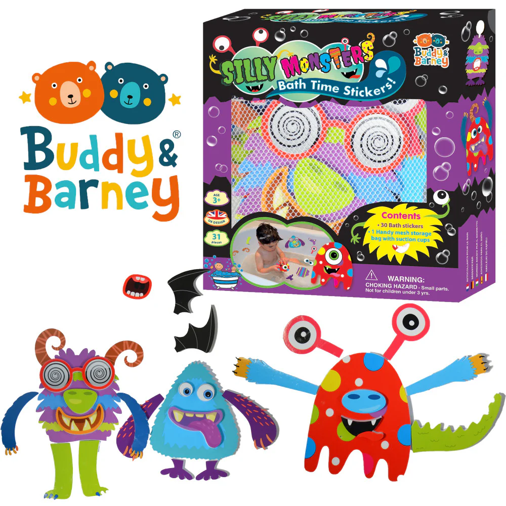 Buddy & Barney Silly Monsters Bath Time Stickers - Image 6