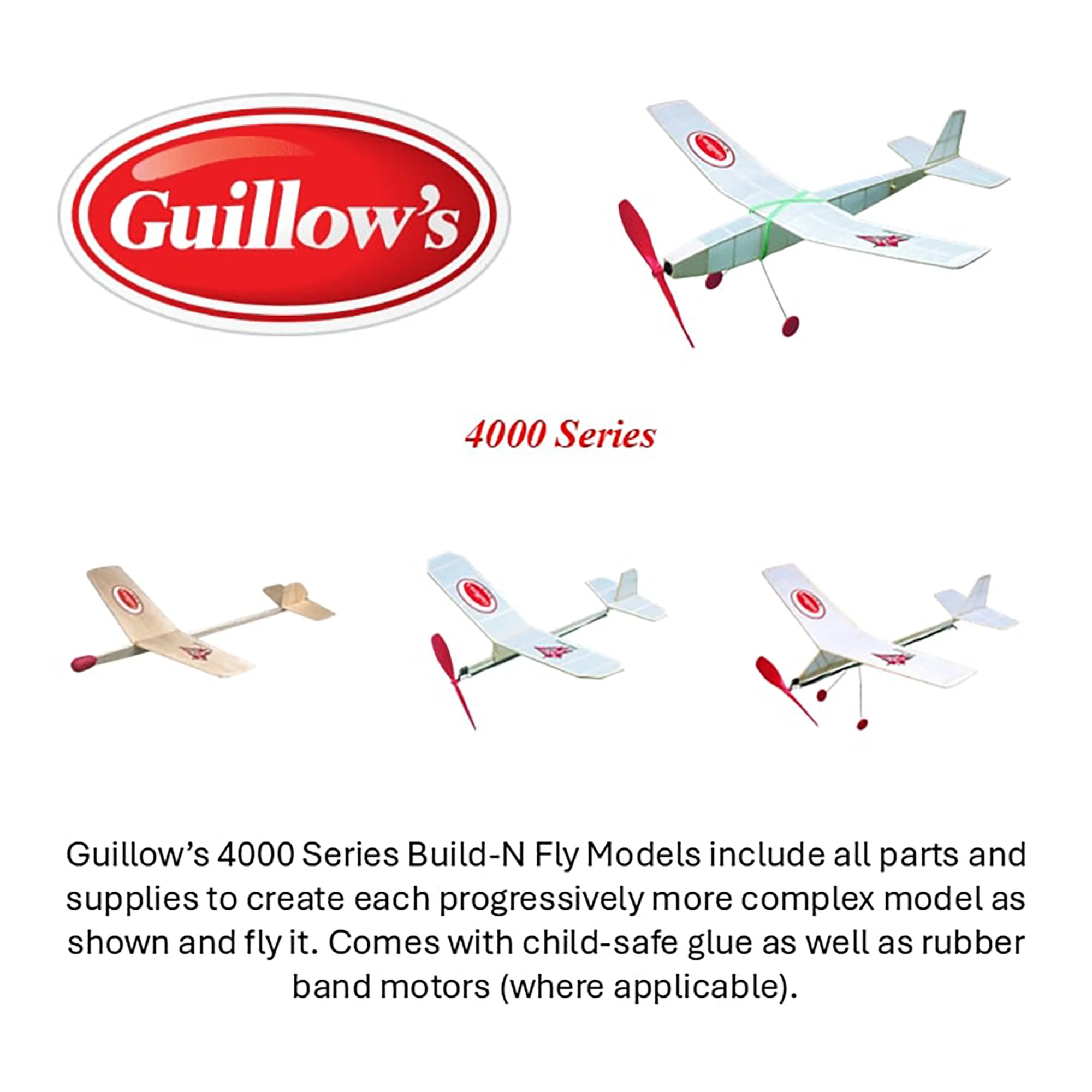 Guillow's Fly Boy STEM Balsa Wood Model Airplane Kit - Level 4 - Image 4