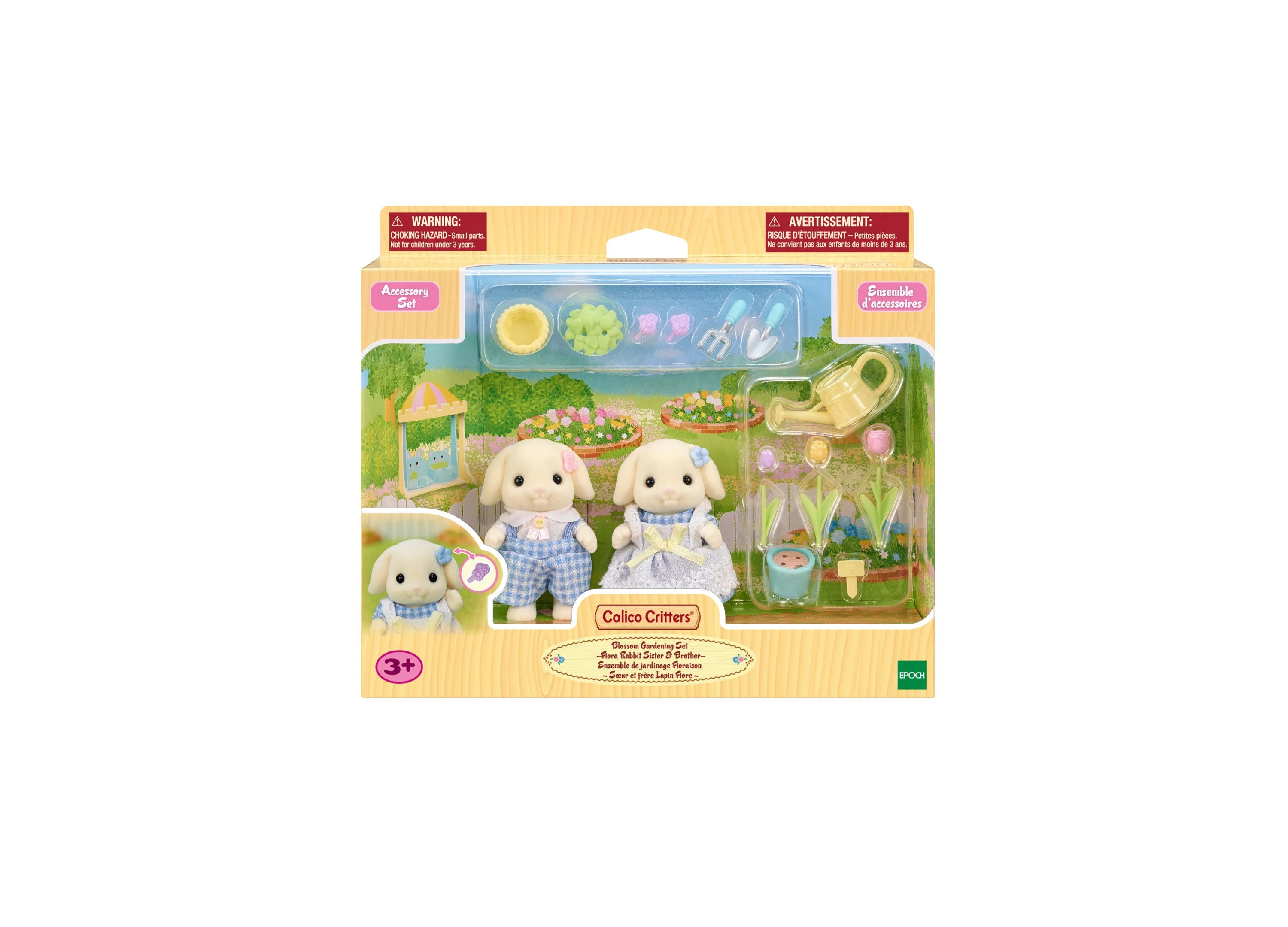 Calico Critters Blossom Gardening Set with Flora Rabbit Siblings - Image 4