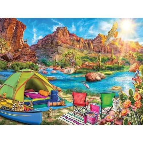 Ravensburger Canyon Camping Scenic Jigsaw Puzzle - 1500 pc - Image 2