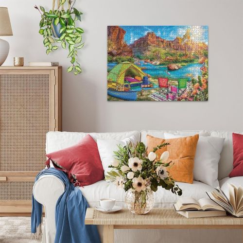 Ravensburger Canyon Camping Scenic Jigsaw Puzzle - 1500 pc - Image 4