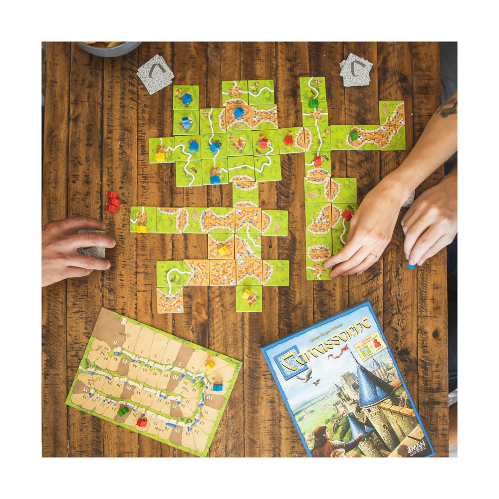 Carcassonne Strategy Board Game with The River and The Abbot Expansions - Image 4