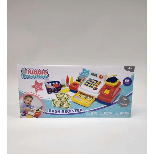 SuperShop Kiddie Cash Register with Solar-Powered Calculator