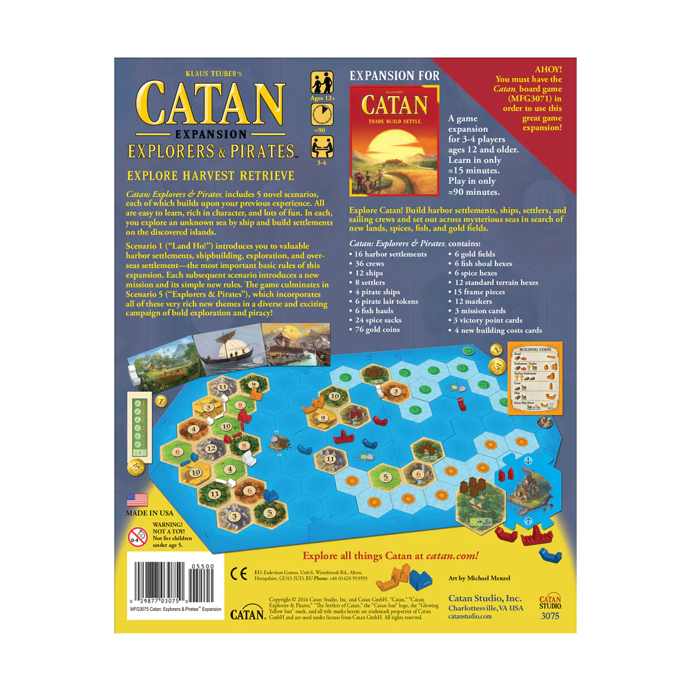 Catan Studio Explorers & Pirates Expansion for Settlers of Catan Game - Image 3